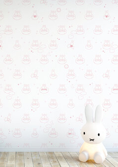 KEK Miffy Clouds pink WP-521 (Free Glue Included!)