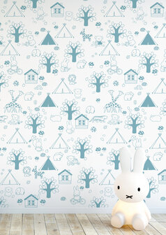KEK Miffy Outdoor Fun blue WP-532 (Free Glue Included!)