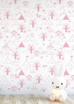 KEK Miffy Outdoor Fun pink WP-536 (Free Glue Included!)