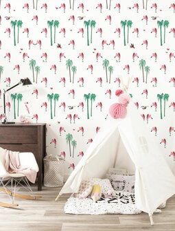 KEK Wallpaper Flamingo WP-122 (Free Glue Included!)