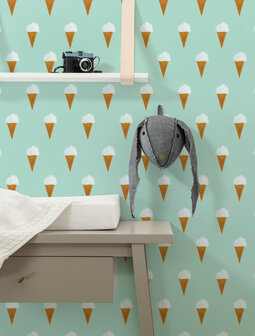 KEK Wallpaper Ice cream mint WP-131 (Free Glue Included!)