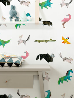 KEK Wallpaper Tangram Animals Martijn vd Linden WP-421 (Free Glue Included!)