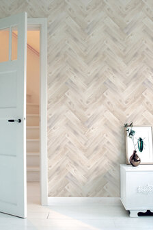 KEK Amsterdam Oak Herringbone White WP.371