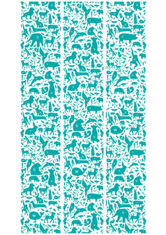 KEK Amsterdam animal alphabet turquoise WP.052