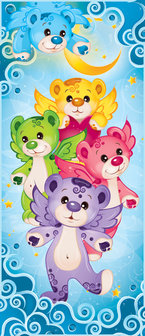 Rainbow Care Bear Bedroom Girls Door Mural Photo Wallpaper 507VET