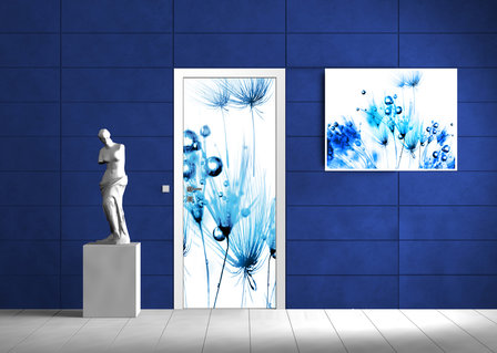 Flowers Flower Floral Landscape Door Mural Photo Wallpaper 258VET