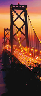 Golden Gate Bridge City Urban Door Mural Photo Wallpaper 418VET