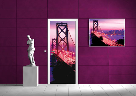 Golden Gate Bridge City Urban Door Mural Photo Wallpaper 417VET