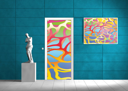 Abstract Pattern Door Mural Photo Wallpaper 472VET