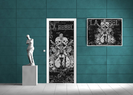 Music Rock Guitar Art Door Mural Photo Wallpaper 841VET