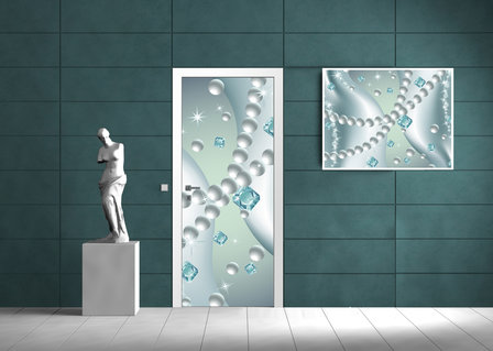 Pearls Gems Abstract Door Mural Photo Wallpaper 120VET