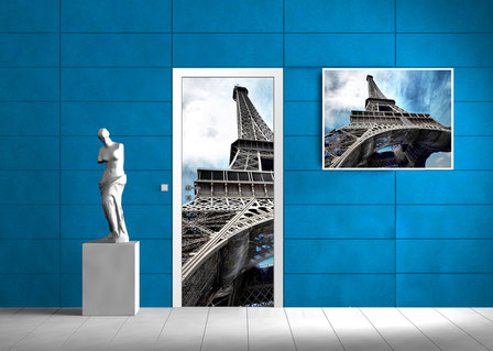 Eiffel Tower Urban City Paris Door Mural Photo Wallpaper 144VET