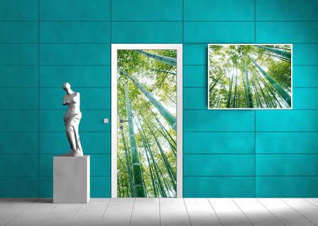 Forest Wood Landscape Trees Door Mural Photo Wallpaper 150VET