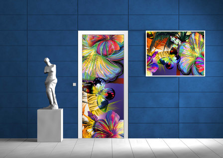 Butterfly Door Mural Photo Wallpaper 175VET