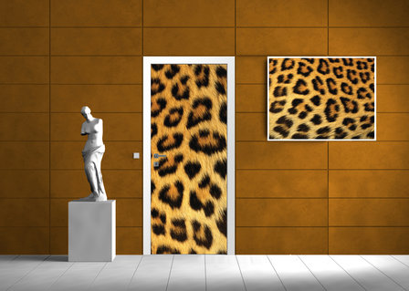 Leopard Art Door Mural Photo Wallpaper 191VET