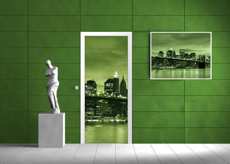 New York Brooklyn Bridge City Door Mural Photo Wallpaper 227VET