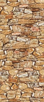 Stone Wall Rock Door Mural Photo Wallpaper 243VET