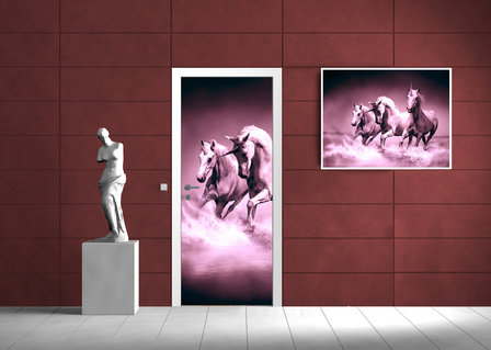 Horses girls Bedrooms Door Mural Photo Wallpaper 429VET