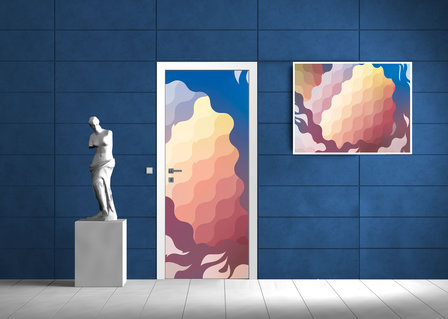 Abstract Art Door Mural Photo Wallpaper 1418VET
