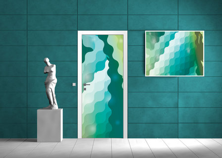 Abstract Art Door Mural Photo Wallpaper 1419VET