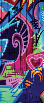 Colourful Abstract Graffiti Door Mural Photo Wallpaper 1508VET