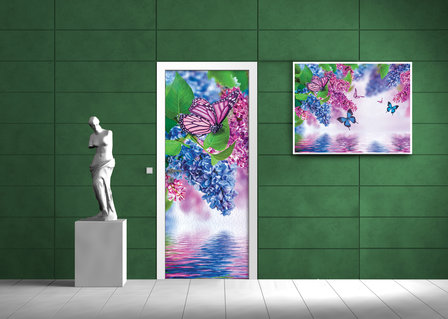 Flowers Flower Floral Door Mural Photo Wallpaper 1533VET