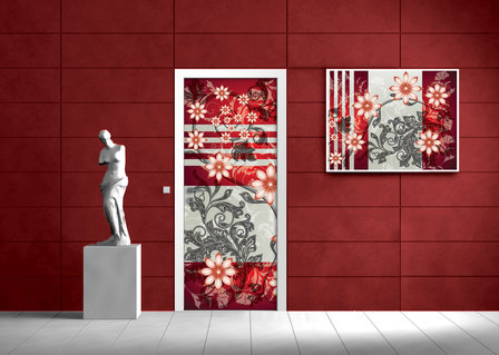 Flowers Flower Floral Door Mural Photo Wallpaper 1202VET