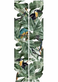 KEK Botanical Birds white 2d WP-580 (Met Gratis Lijm)