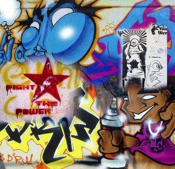 BN Wallcoverings Cool Dudes &amp; Funky Girlz 30111 GraffityTag