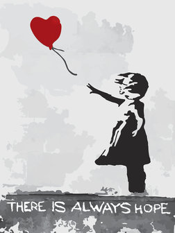 Little Girl with Balloon Banksy Photo Wall Mural 20193VEA
