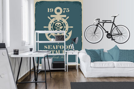 Sign - Seafood restaurant Photo Wall Mural 10325VEA