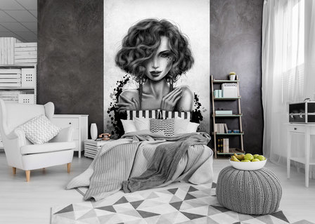 Portrait of a Woman Photo Wall Mural 20841VEA