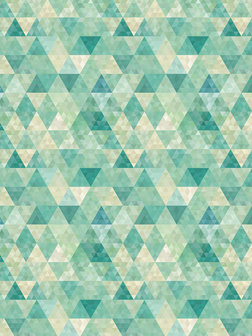 Turquoise Triangles Photo Wall Mural 10633VEA