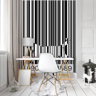 Cat Barcode Photo Wall Mural 10695VEA