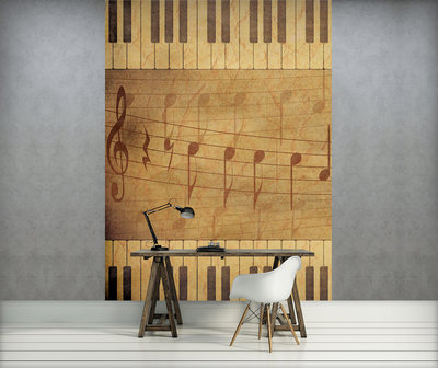 Vintage Music Notes Photo Wall Mural 10681VEA