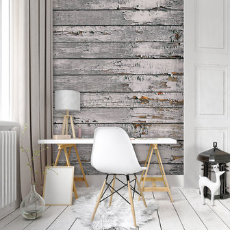 Wrecked Wood Planks Photo Wall Mural 10716VEA