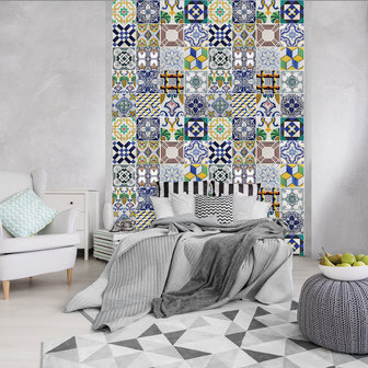 Colourful Tiles Photo Wall Mural 10856VEA