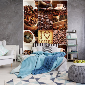 I Love Coffee Collage Photo Wall Mural 10448VEA