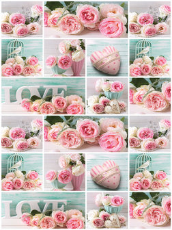 Pink Love Photo Wall Mural 10465VEA