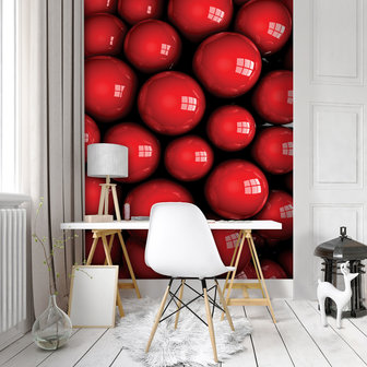 Red Balls Photo Wall Mural 10208VEA