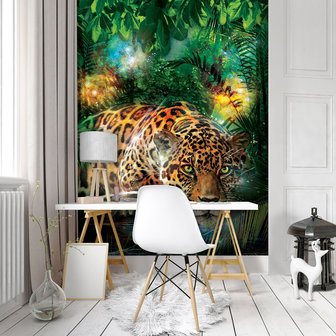 Jaguar in the Jungle Photo Wall Mural 10212VEA