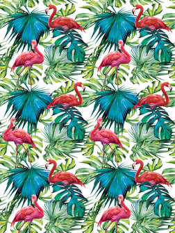 Flamingos on the leaves Photo Wall Mural 11083VEA