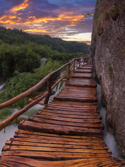 Bridge over the precipice Photo Wall Mural 11765VEA