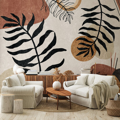 Abstract Boho Wall Mural 14524