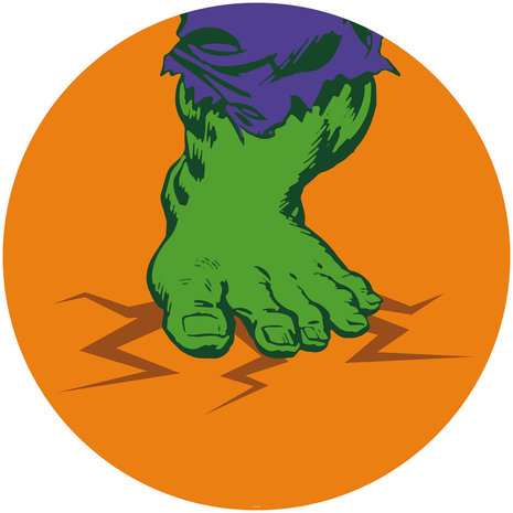 Komar Into Adventure Avengers Hulk&#039;s Foot Pop Art DD1-032