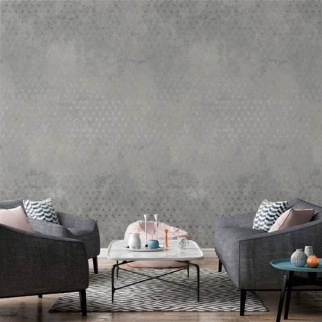 Dutch Wallcoverings Concrete Stars One Roll One Motif - Grandeco A35101