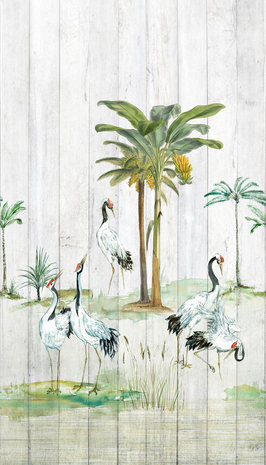 Dutch Wallcoverings Tropical Wood  One Roll One Motif - Grandeco A39401