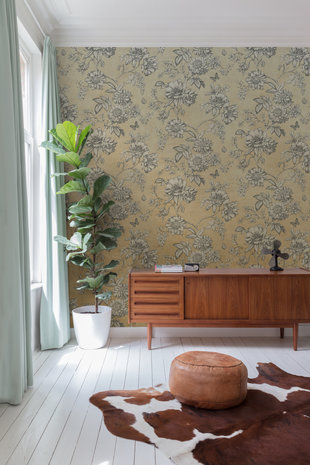 Dutch Wallcoverings Mimosa  One Roll One Motif - Grandeco SN6001