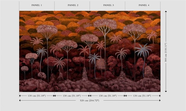Arte D&eacute;cors &amp; Panoramiques - Ciel Tropical Bright Pimento 97651