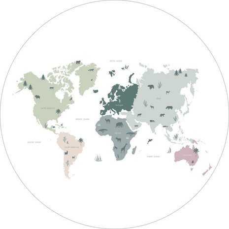 Esta Home|159010 World Maps Sticker